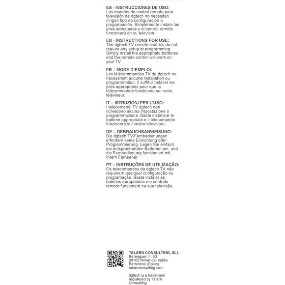 GET TWO DGTECH - DigitalTech Universal Remote Control for Philips TV's - Picture 5 of 8